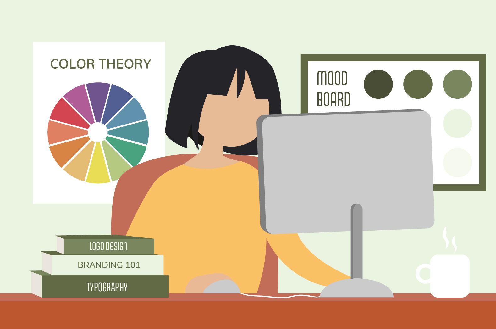 Graphic illustration for blog on graphic design